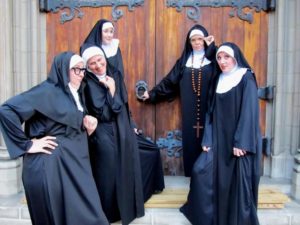 Featuring the talents of: Darci Wantiez as Sister Mary Hubert, Stephanie Benton as Sister Mary Leo,Marilyn Fair as Sister Robert Anne, Jama Bowen as Reverend Mother, and Jenny Norris Light as Sister Mary Amnesia.